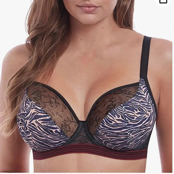 NWT Freya wild underwire plunge bra sz 32DDD - Picture 2 of 8